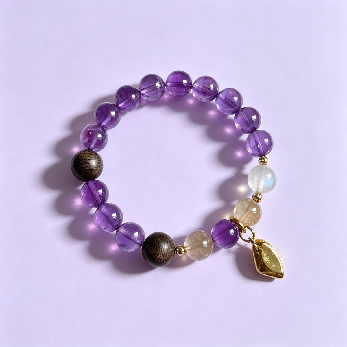 Composition 001 — Violet Leaf