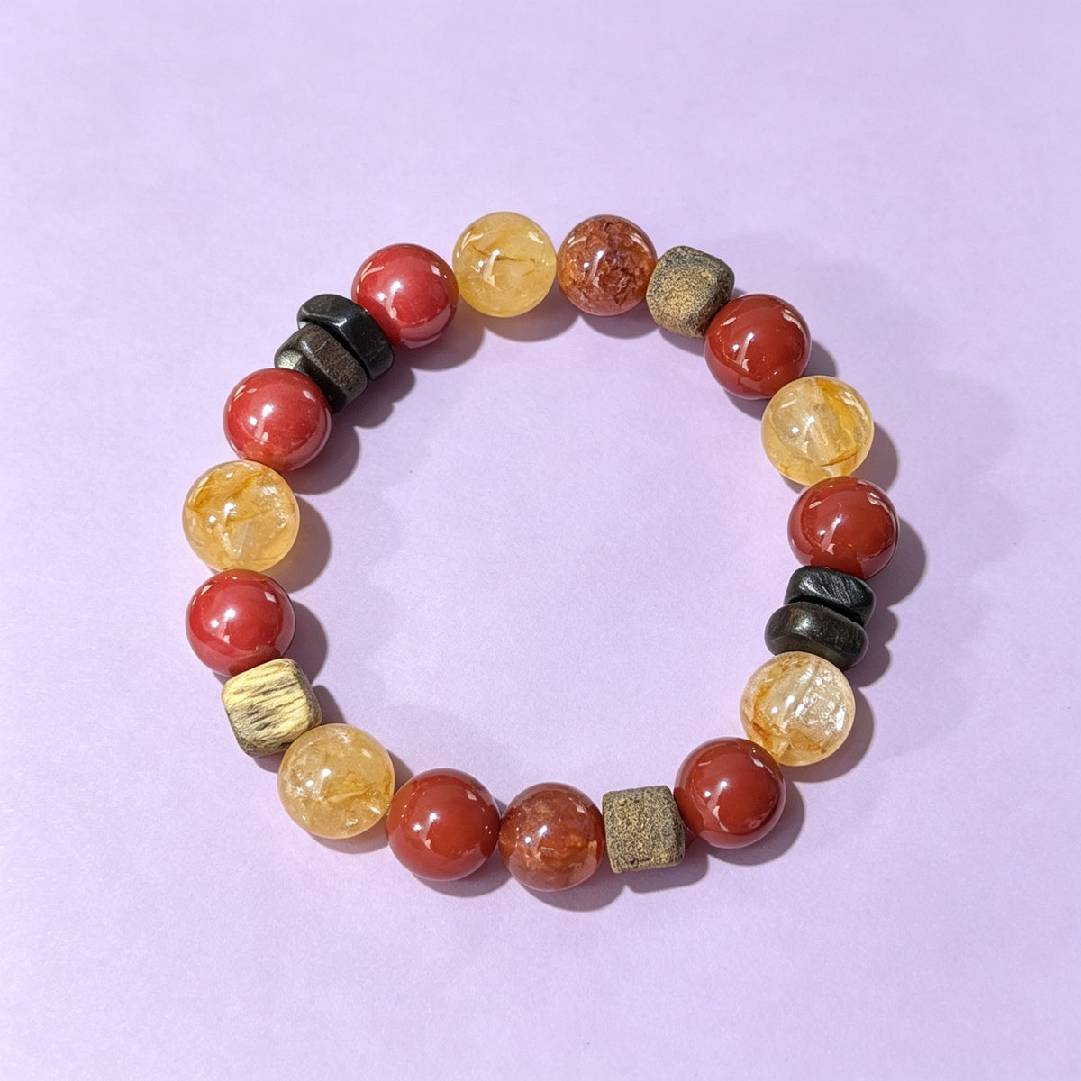 Composition 017 — Amber Warm Red